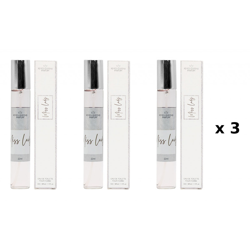 Miss Lady 33 ml Pack de 3 unités parfum équivalent Reyes Queens