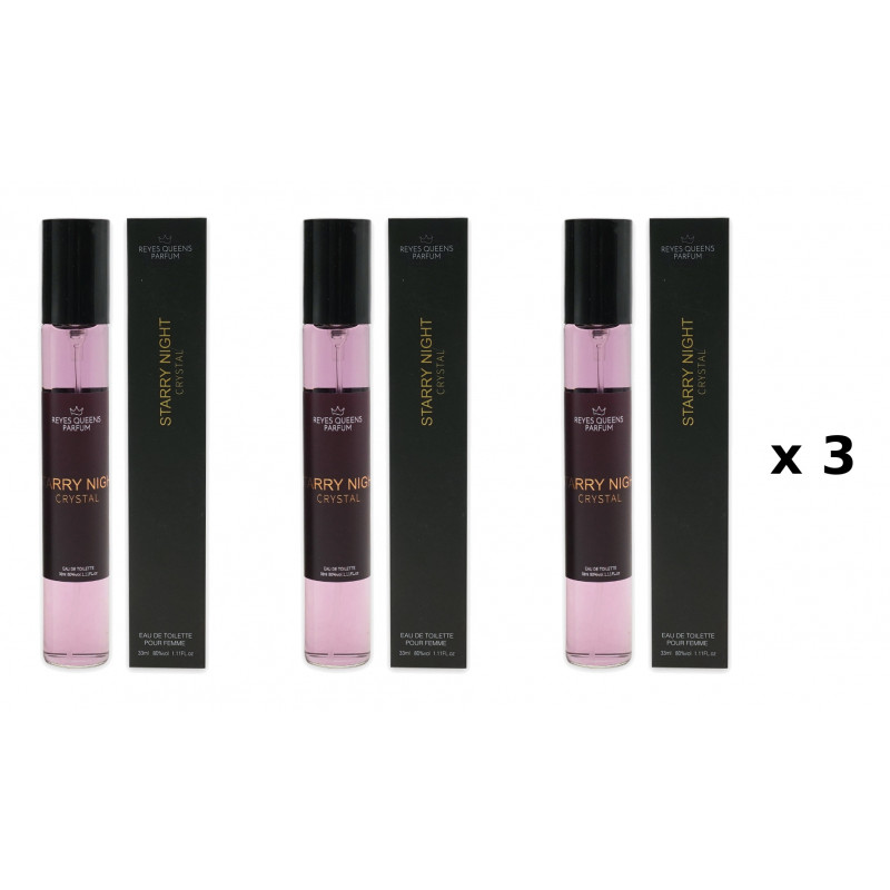 星夜水晶 33 毫升 3 件装 等效香水 Reyes Queens