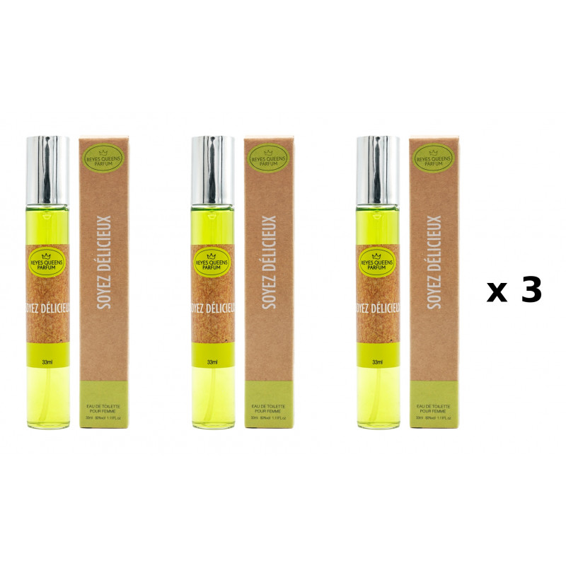 Seien Sie köstlich 33 ml Packung mit 3 Einheiten äquivalentes Parfum Reyes Queens