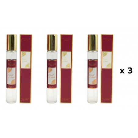 Madeira ou Árabe 33 ml Embalagem com 3 unidades perfume equivalente Reyes Queens