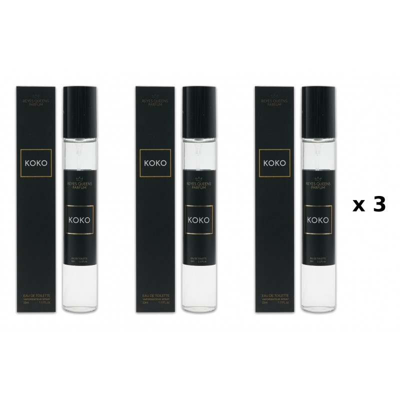 Koko 33 ml 3er-Pack äquivalentes Parfum Reyes Queens