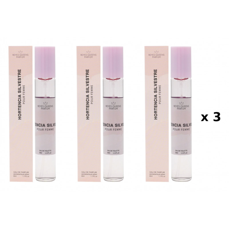 Narciso Rodriguez for Her Eau de REYES QUEENS Hortencia Silvestre pour femme 33 ml Pack 3 Unidades Q110P3 - 2