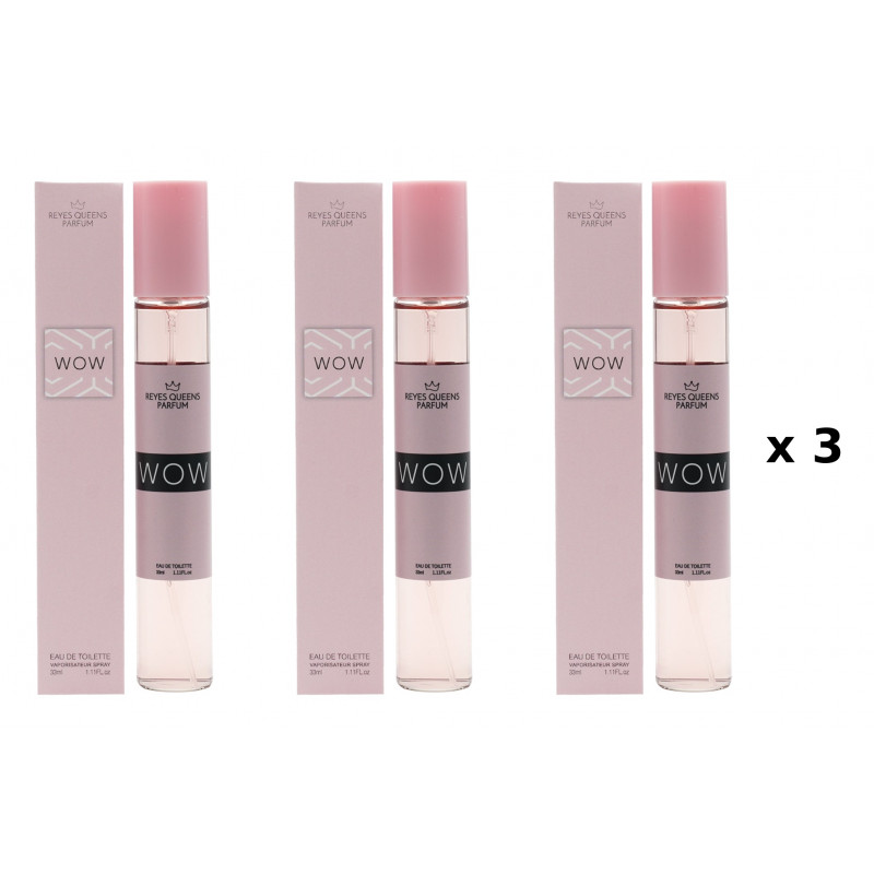 Wow 33 ml Pack de 3 unités parfum équivalent Reyes Queens