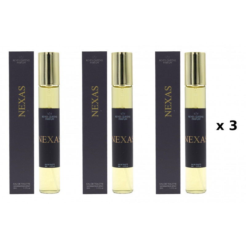 Nexas 33ml Pack 3 Unidades perfume equivalente Reyes Queens