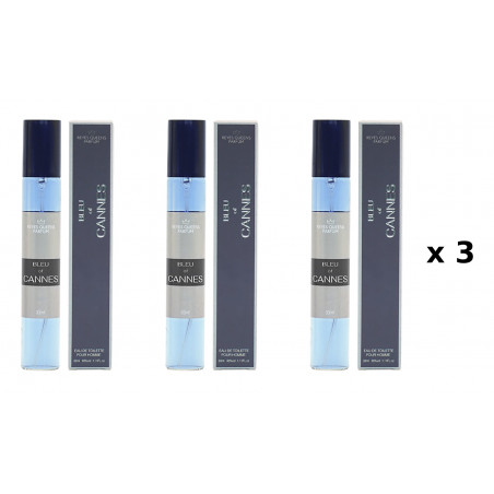 Bleu de Cannes 33 ml Pack de 3 unités parfum équivalent Reyes Queens