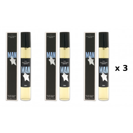Homem 33 ml Embalagem com 3 unidades perfume equivalente Reyes Queens