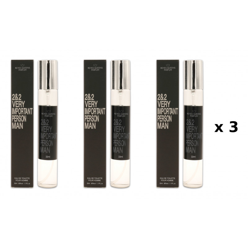 2&2 Personne très importante 33 ml Paquet de 3 unités parfum équivalent Reyes Queens