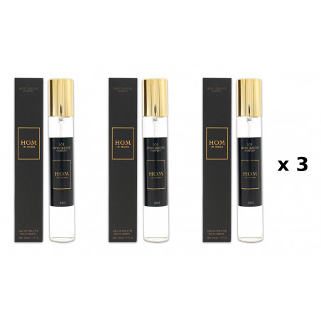 Hom in Nero 33 ml Embalagem com 3 unidades perfume equivalente Reyes Queens