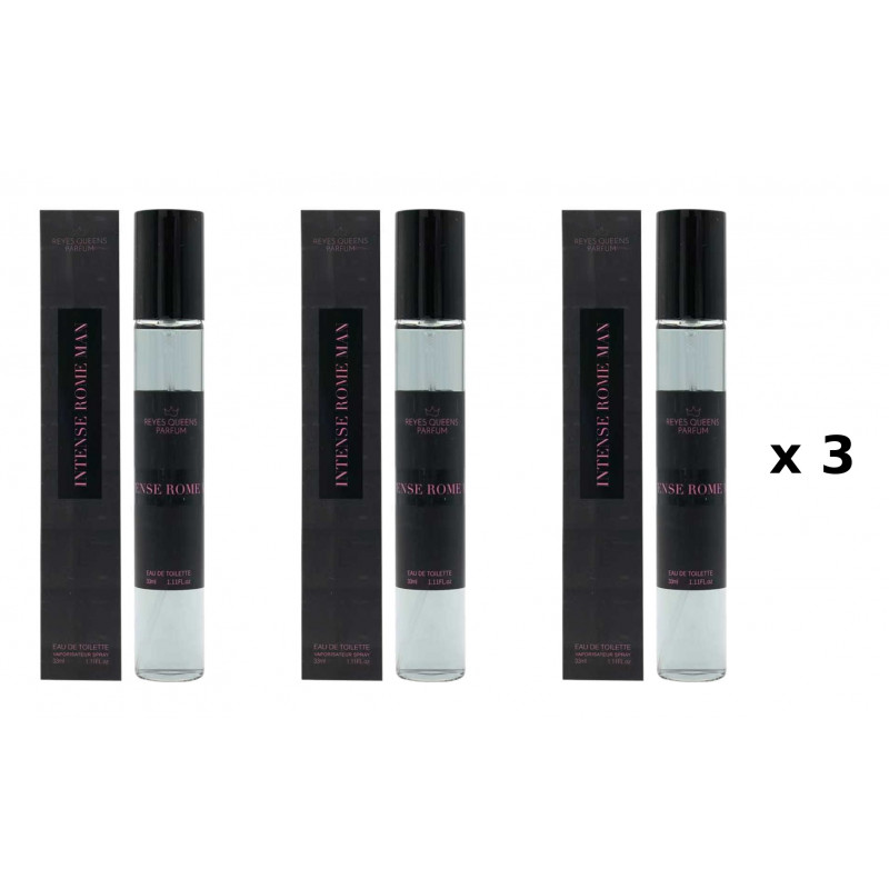 Intense Rome Man 33 ml, 3-Pack equivalent perfume Reyes Queens