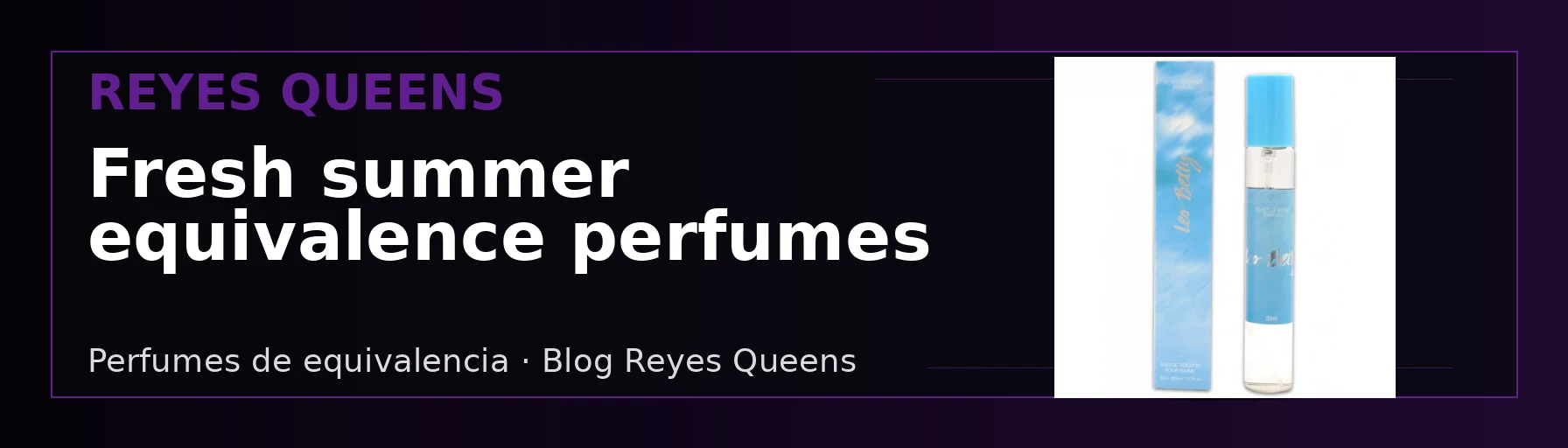 Fresh summer equivalence perfumes