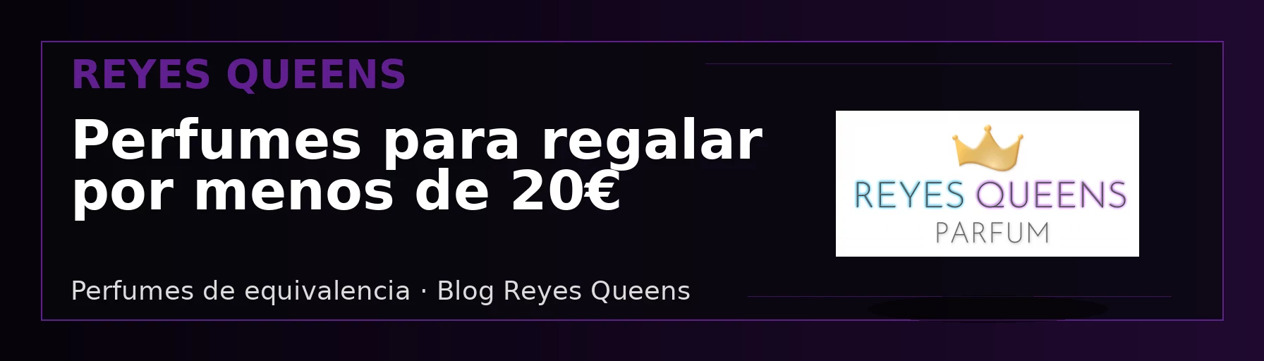 Perfumes de equivalencia para regalar por menos de 20 euros